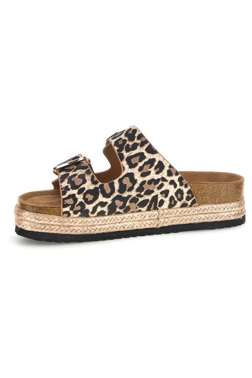 Ciabatte rosa oro con doppia fibbia Superga S11U421