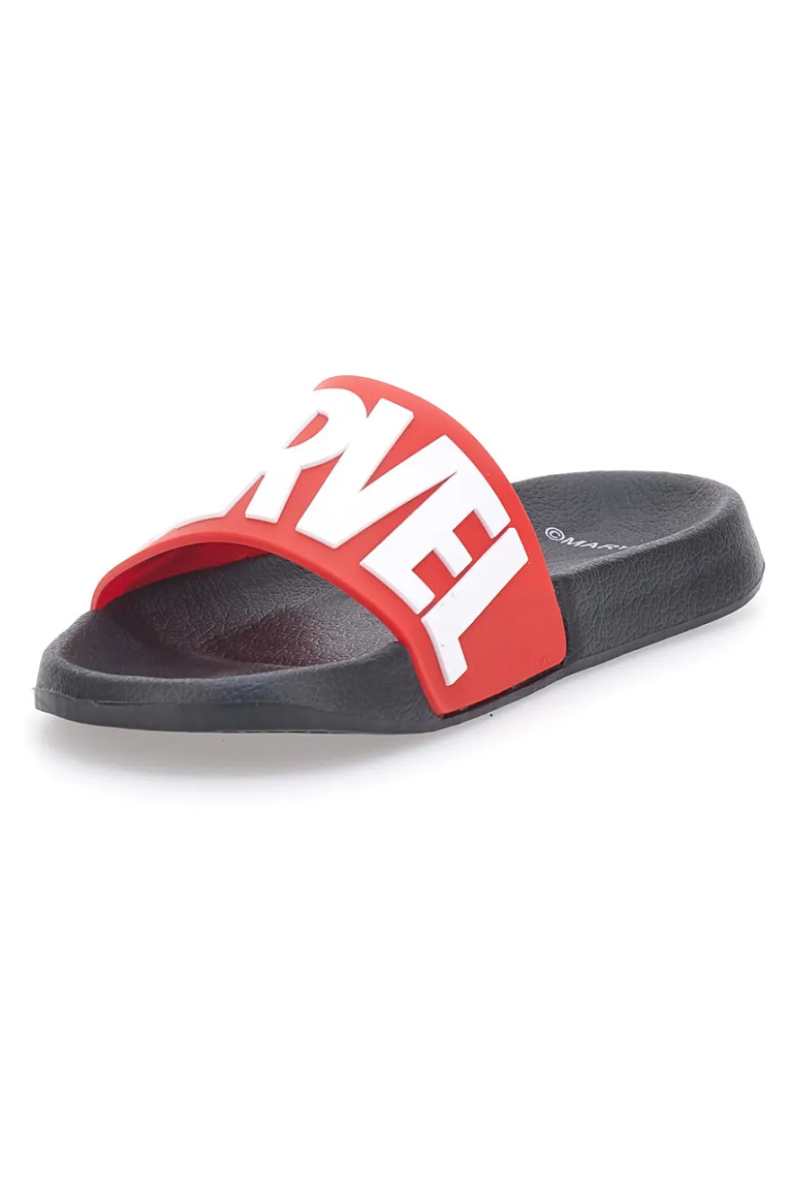 Ciabatte rosse e nere con logo MARVEL AVENGERS R1010220S