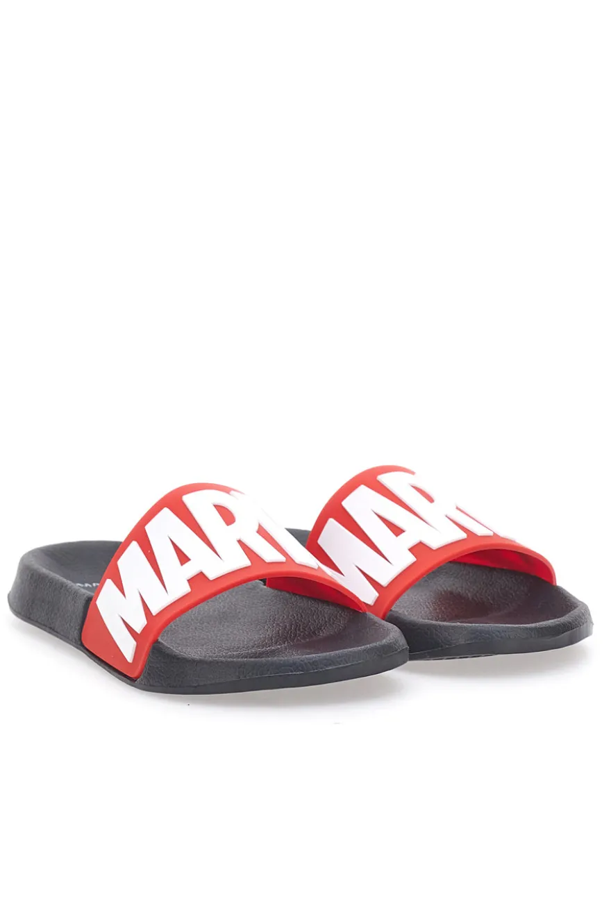 Ciabatte rosse e nere con logo MARVEL AVENGERS R1010220S