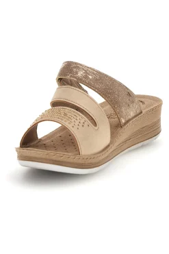 Ciabatte Sabbia con sottopiede in pelle Inblu 62 FC