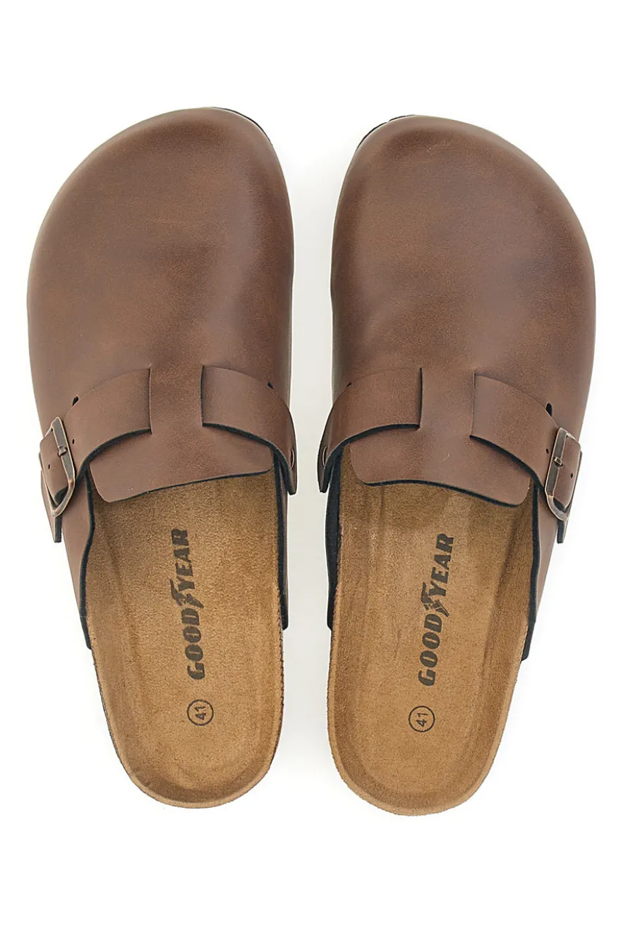 Ciabatte Sabot Marroni Con Plantare Preformato Goodyear GY42030