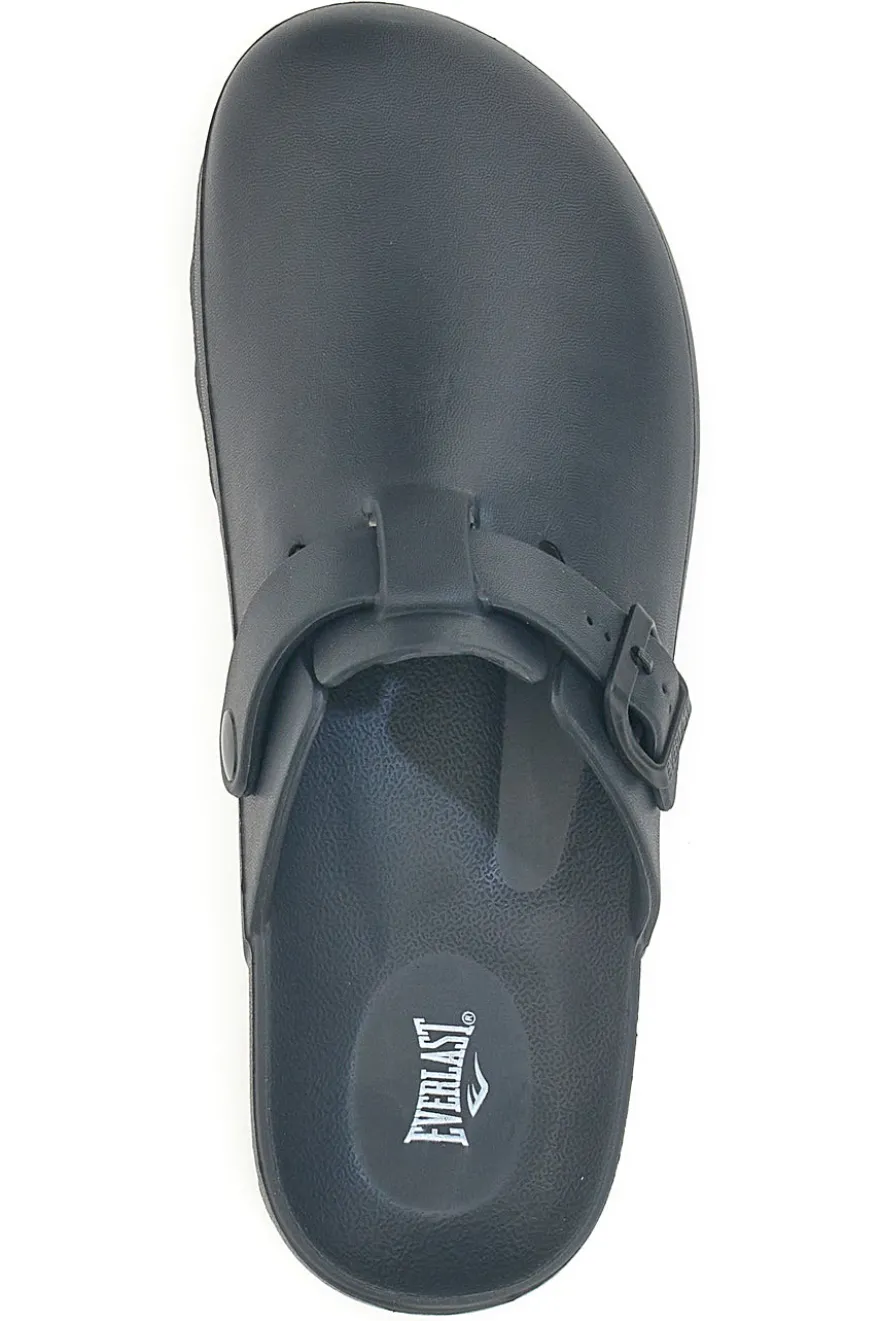 Ciabatte Sabot nere con fibbia EVERLAST EV084