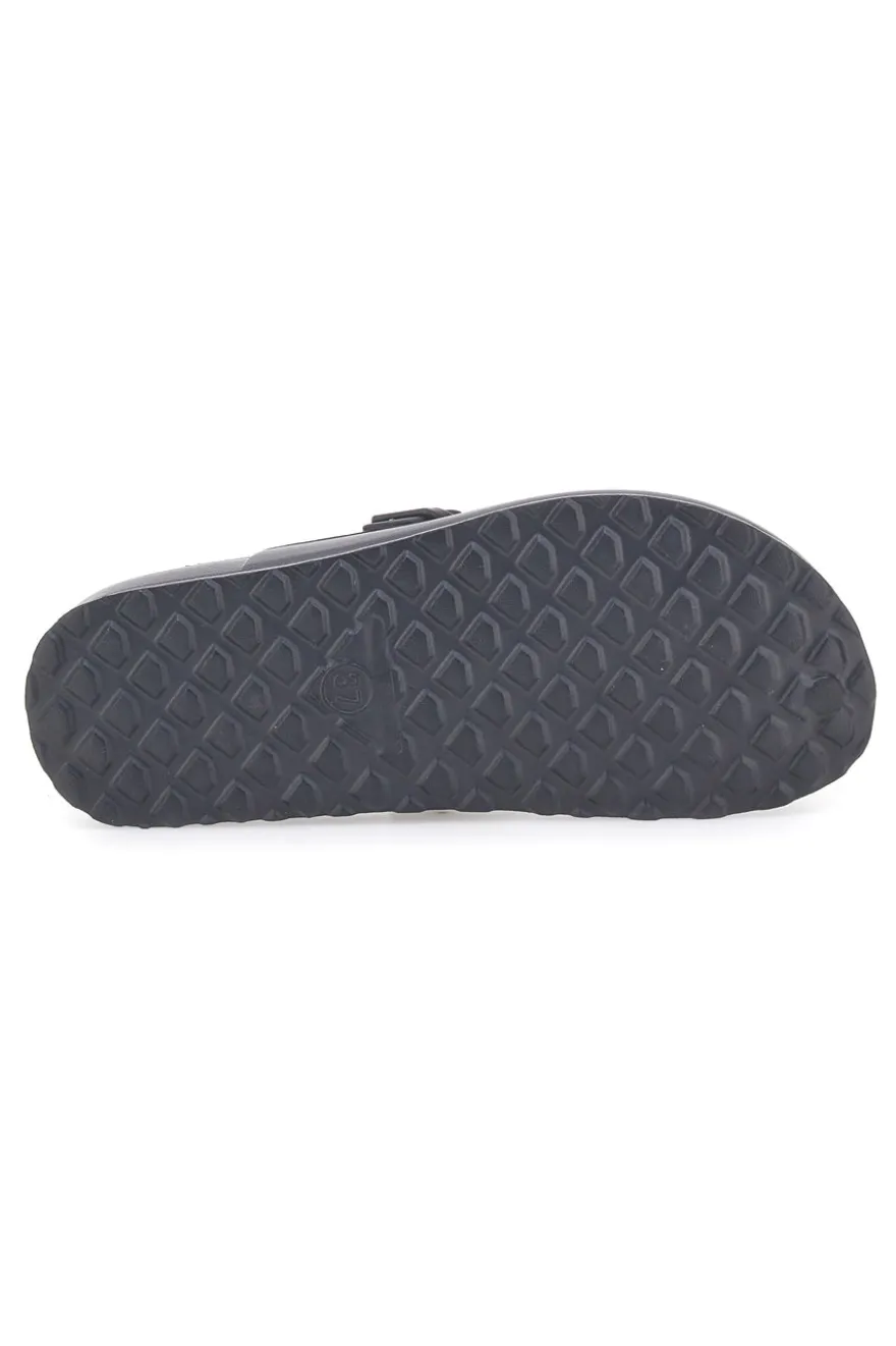 Ciabatte sabot nere in gomma con fibbia Everlast EV085