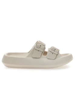 Ciabatte Slide Off White Con Fibbie 2t2l 02