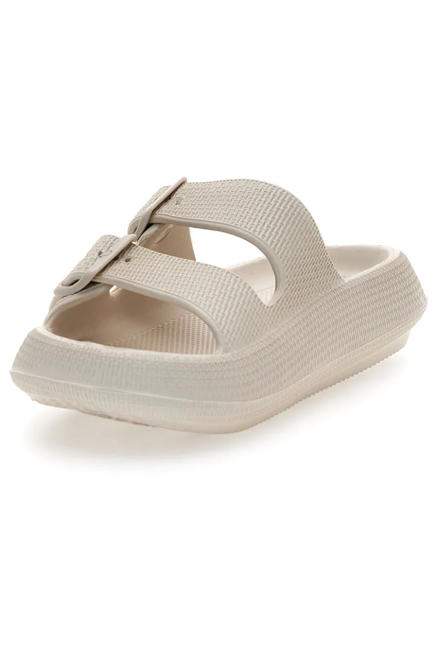 Ciabatte Slide Off White Con Fibbie 2t2l 02