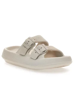 Ciabatte Slide Off White Con Fibbie 2t2l 02