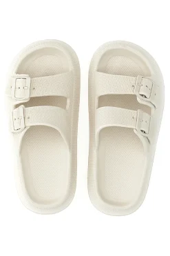 Ciabatte Slide Off White Con Fibbie 2t2l 02