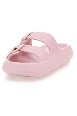 Ciabatte Slide Rosa Con Fibbie 2t2l 02