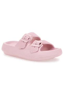 Ciabatte Slide Rosa Con Fibbie 2t2l 02
