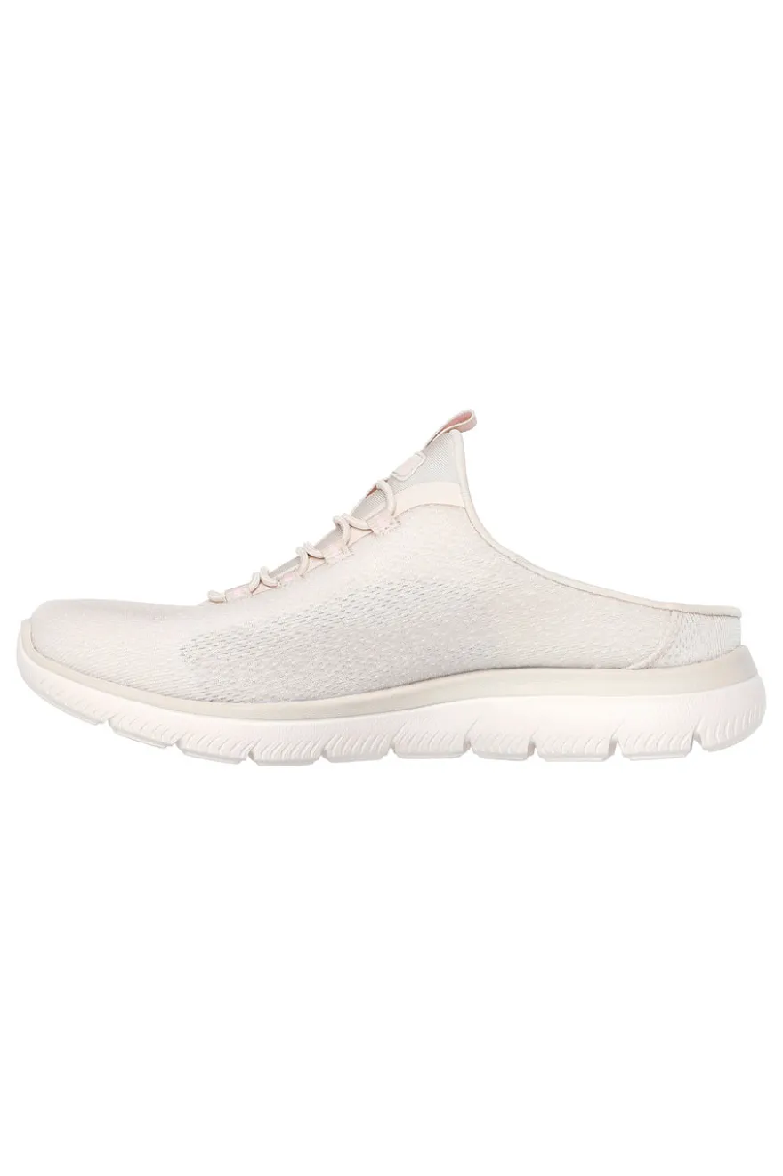 Ciabatte sportive Natural in mesh traspirante con memory foam Skechers Summits Simply Sweet