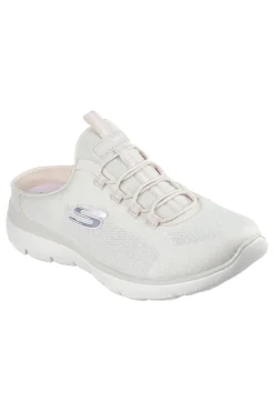 Ciabatte sportive Natural in mesh traspirante con memory foam Skechers Summits Simply Sweet