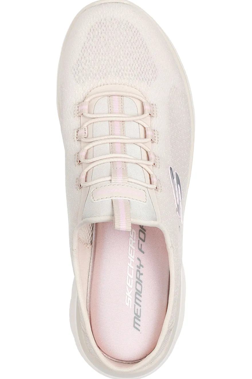 Ciabatte sportive Natural in mesh traspirante con memory foam Skechers Summits Simply Sweet