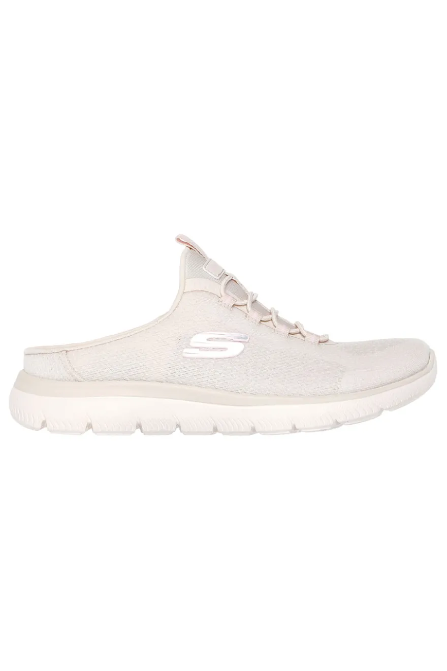 Ciabatte sportive Natural in mesh traspirante con memory foam Skechers Summits Simply Sweet