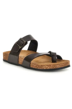 Ciabatte testa di moro con fibbia Pittarello tierra 335A311SR