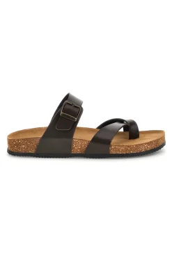 Ciabatte testa di moro con fibbia Pittarello tierra 335A311SR