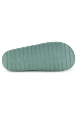 Ciabatte verde acqua con fascia logata Champion Cabana Box Slide