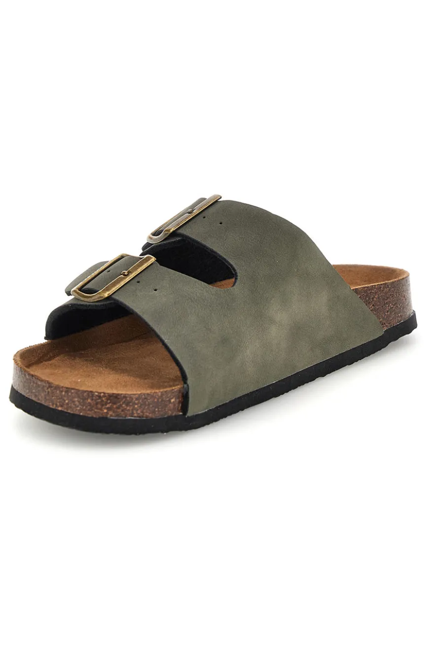 Ciabatte verde con doppia fibbia Goodyear GY11031