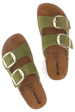 Ciabatte Verde Doppia Fibbia Inblu 61 CP