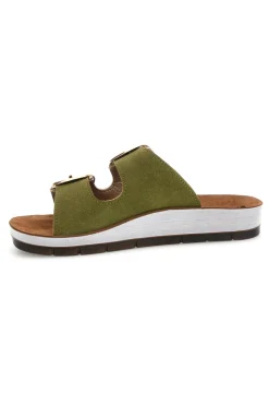 Ciabatte Verde Doppia Fibbia Inblu 61 CP