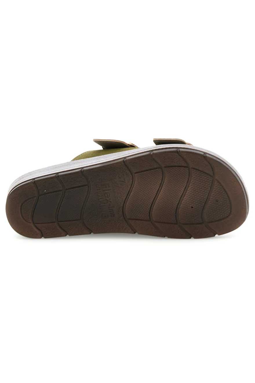 Ciabatte Verde Doppia Fibbia Inblu 61 CP