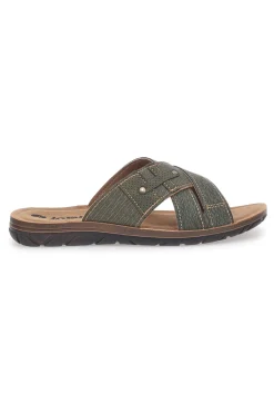 Ciabatte verdi incrociate comfort Inblu 09 VT