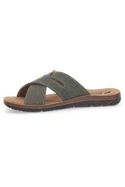 Ciabatte verdi incrociate comfort Inblu 09 VT