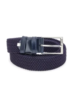 Cintura intrecciata blu elastica taglia unica Basile BA1345/ELASTICO