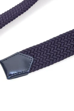 Cintura intrecciata blu elastica taglia unica Basile BA1345/ELASTICO