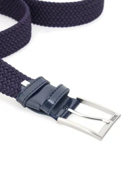 Cintura intrecciata blu elastica taglia unica Basile BA1345/ELASTICO
