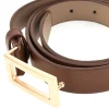 Cintura marrone con fibbia rettangolare First lady WIS 0149 G