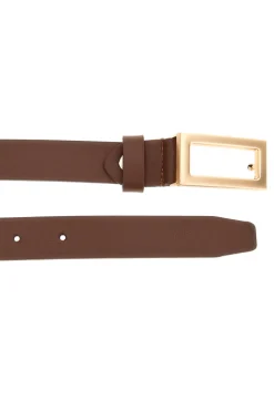 Cintura marrone con fibbia rettangolare First lady WIS 0149 G
