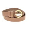 Cintura marrone con fibbia tonda First lady WIS 0149 E