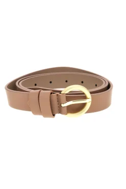 Cintura marrone con fibbia tonda First lady WIS 0149 E