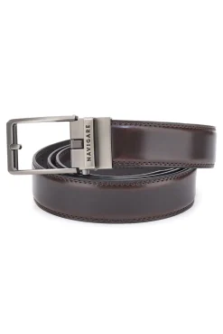 Cintura marrone in pelle con fibbia in metallo Navigare A3876-35