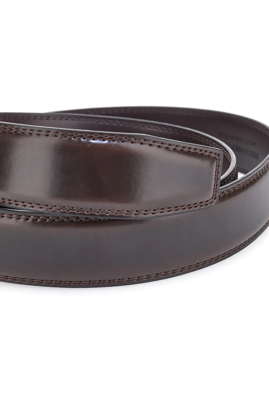 Cintura marrone in pelle con fibbia in metallo Navigare A3876-35