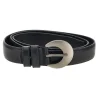 Cintura nero con fibbia tonda First lady WIS 0149 F