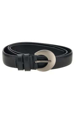 Cintura nero con fibbia tonda First lady WIS 0149 F