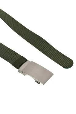 Cintura Verde Militare in Tessuto con Fibbia Automatica Indigeno Metropolitano PITTF63-A