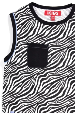 Completo nero e bianco fantasia zebrata Pitt kids PT-G-SE-9041