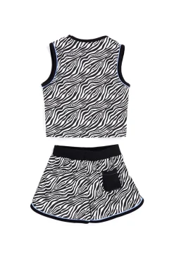 Completo nero e bianco fantasia zebrata Pitt kids PT-G-SE-9041