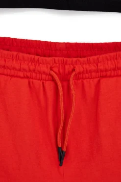 Completo nero e rosso con t-shirt e shorts Pitt kids PT-B-T-9048