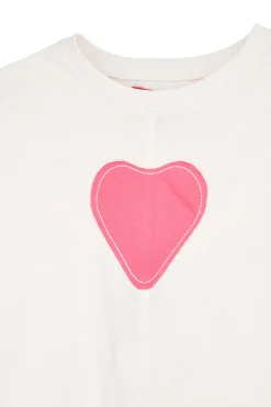 Completo t-shirt + gonna bianco e nero in cotone Pitt kids Pt-b-t-9051