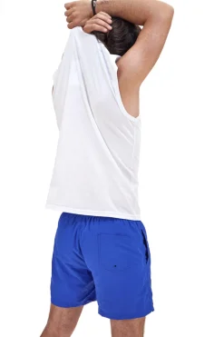 Costume Boxer Mare Blu da Uomo Con Tasche Aqu77 003