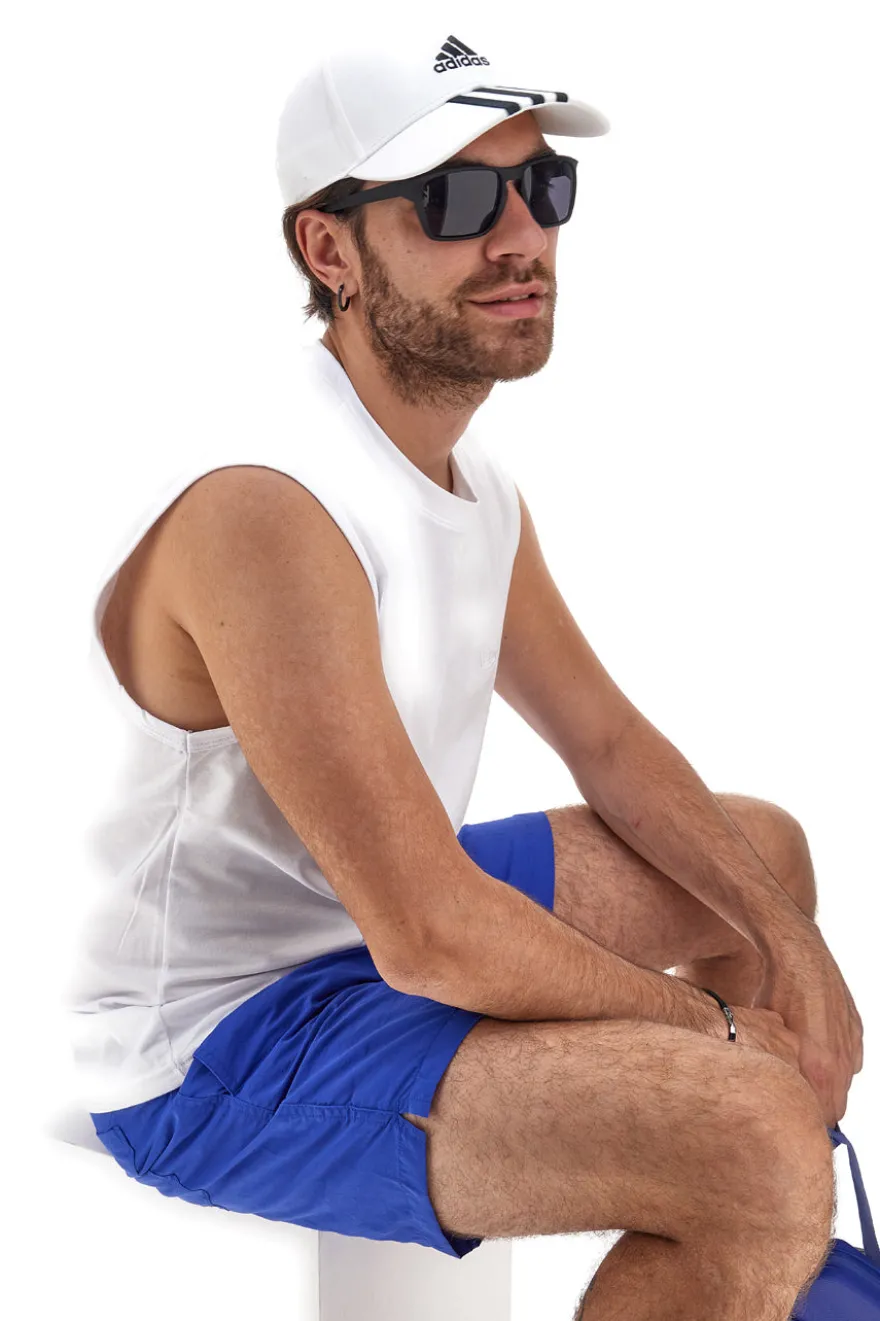 Costume Boxer Mare Blu da Uomo Con Tasche Aqu77 003