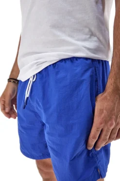 Costume Boxer Mare Blu da Uomo Con Tasche Aqu77 003
