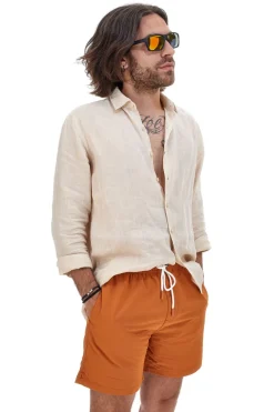 Costume Boxer Mare Terra da Uomo Con Tasche Aqu77 002