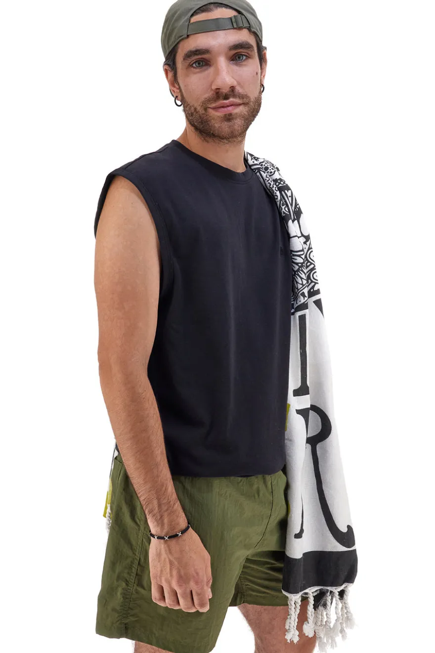 Costume Boxer Mare Verde da Uomo Con Tasche Aqu77 001