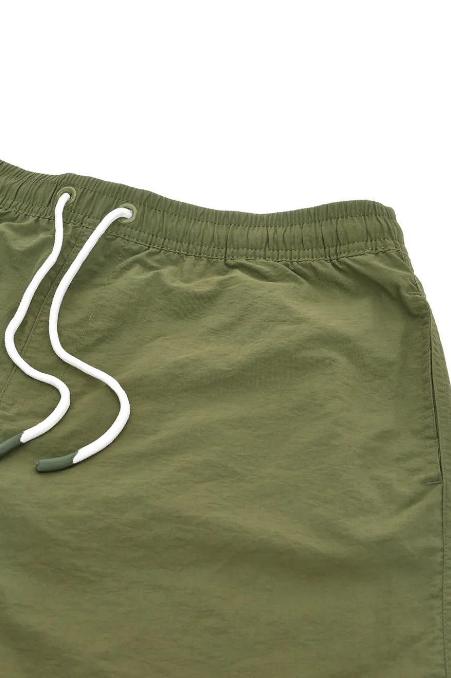 Costume Boxer Mare Verde da Uomo Con Tasche Aqu77 001