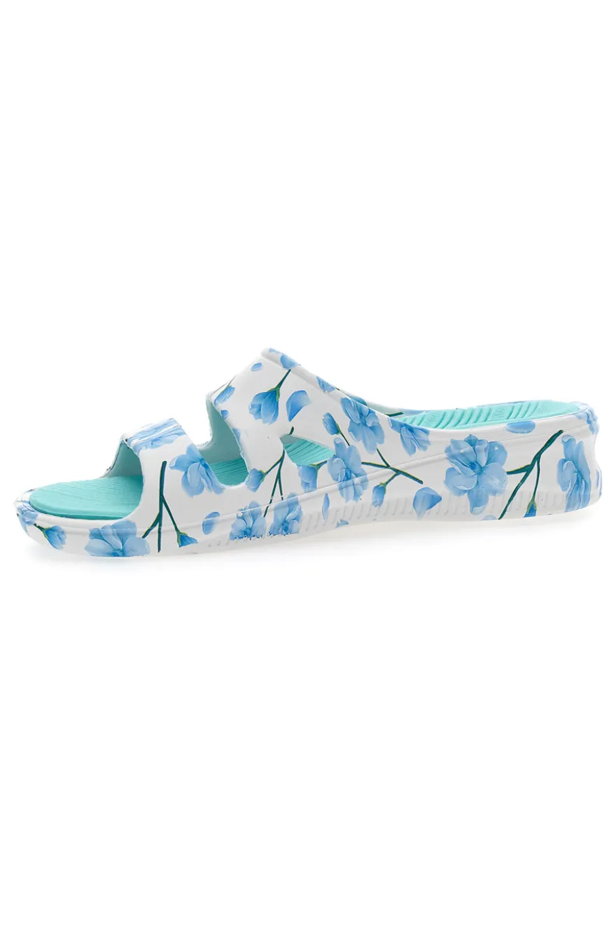 Coveri Worls 36 Blaue Gummipantoffeln