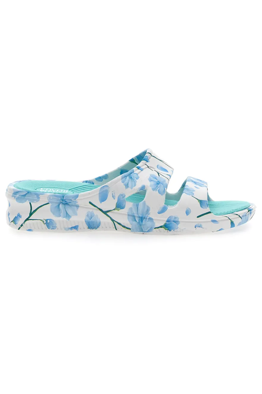 Coveri Worls 36 Blaue Gummipantoffeln